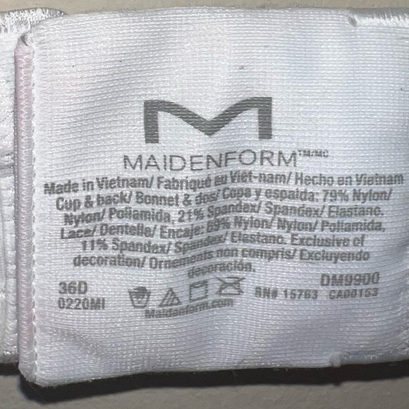 Maidenform Love the Lift Push Up Underwire Bra DM9900 Tan and White Size 36D - Picture 9 of 9